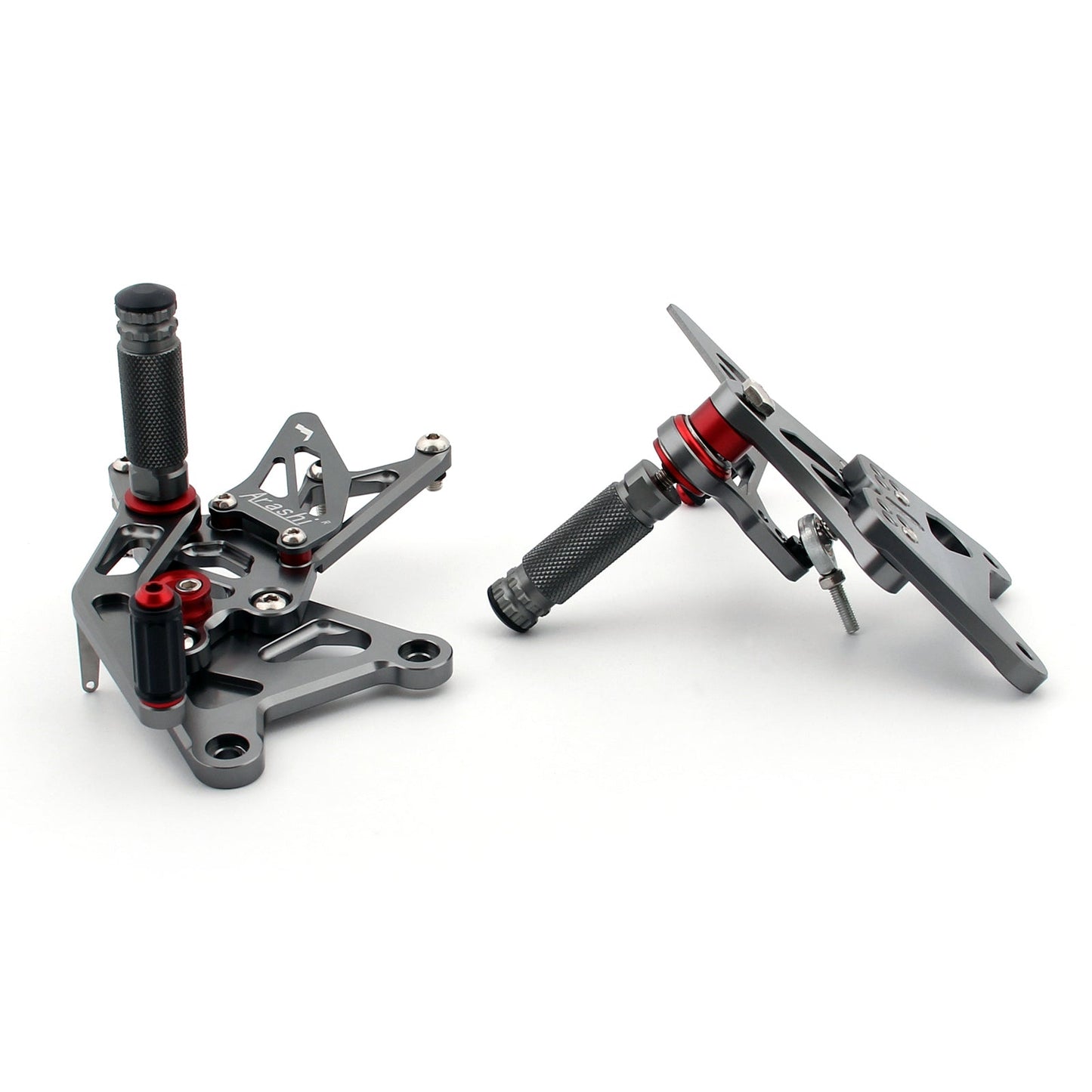 Rearset Rear set Foot pegs For Kawasaki ZX 636 2005-2006 Gray