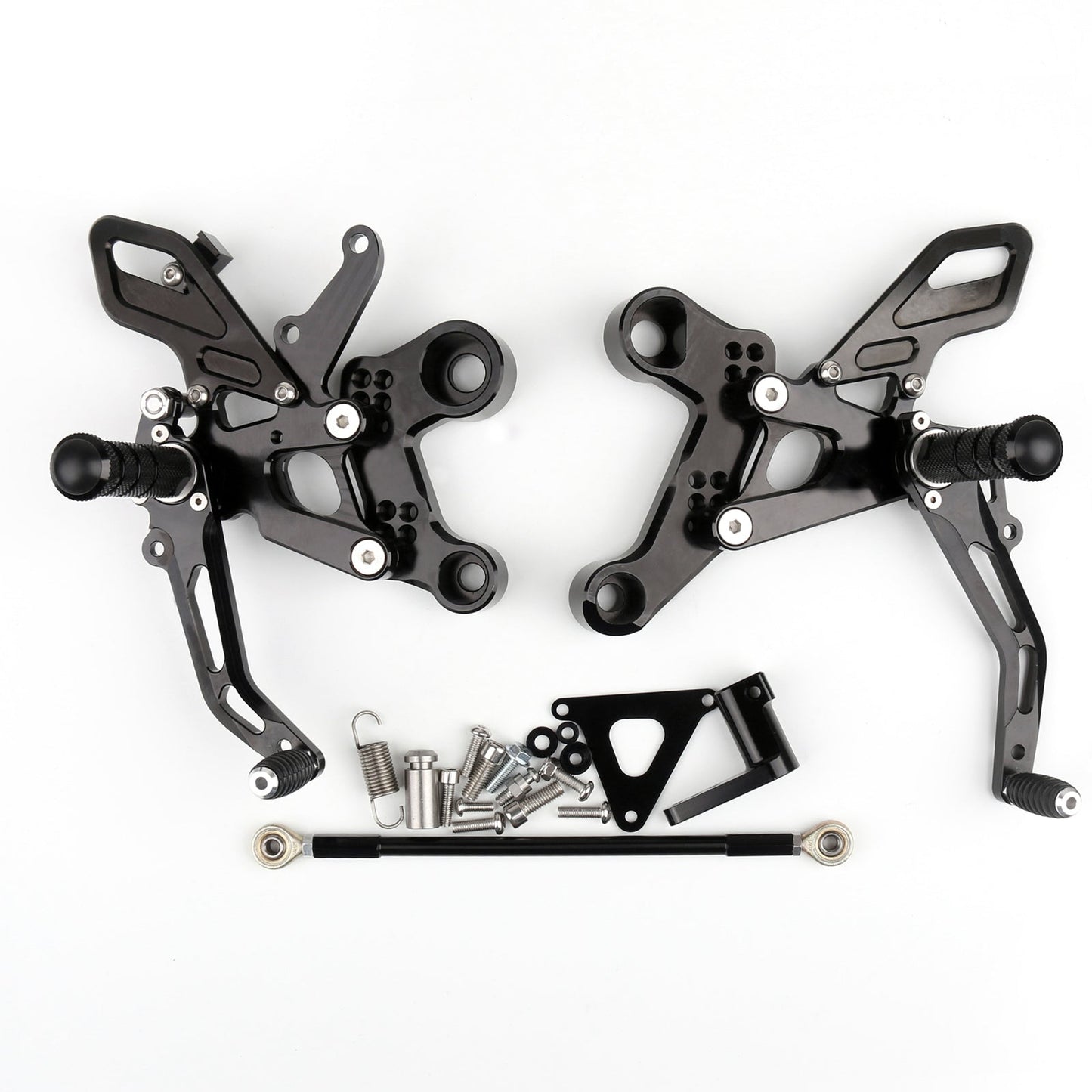 Aluminum Rearset Rear Set Black Footrest Pedal For Yamaha MT-09 FZ-09 2014-2016