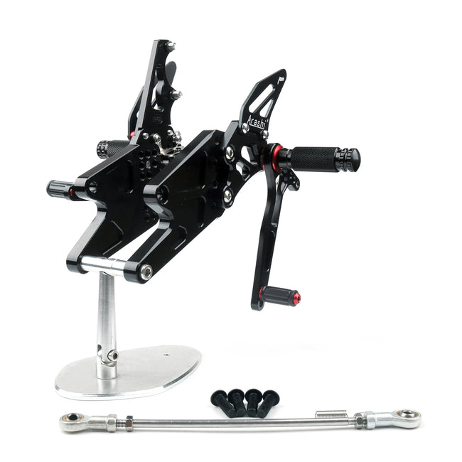 Adjustable Rearsets Footrest Foot Pegs Rear Set For Suzuki SV650/S 16-19 Black