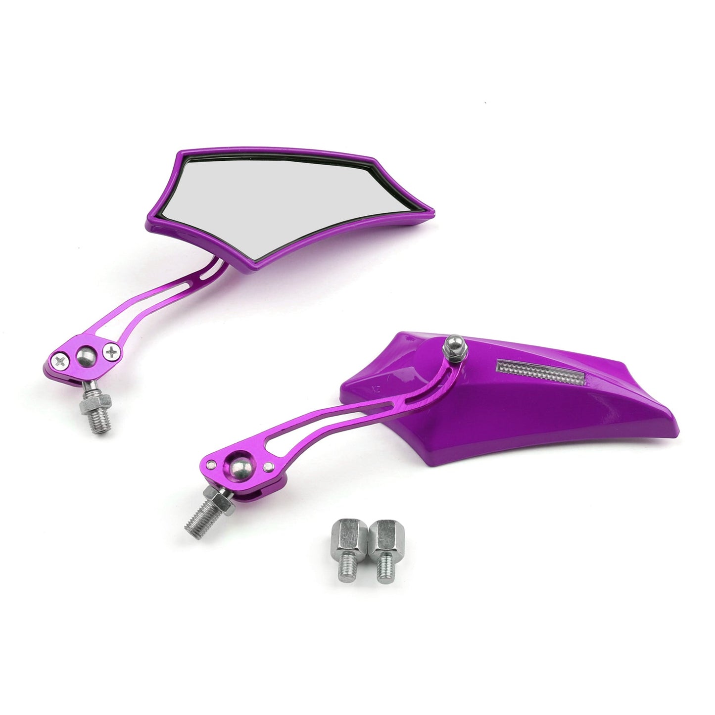 8mm 10mm Motocycle Chopper Cruiser Street Dirt Bike Rear View Mirrors