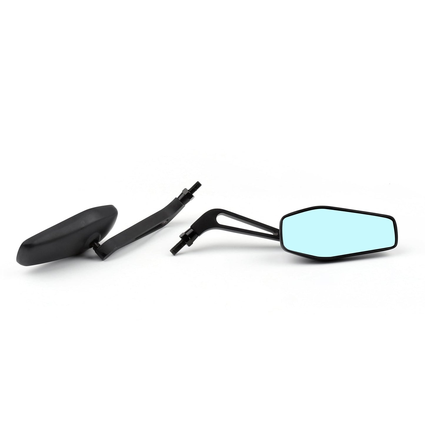 Universal Motorcycle Rearview Mirrors Rear View Side Mirror 8mm 10mm Black