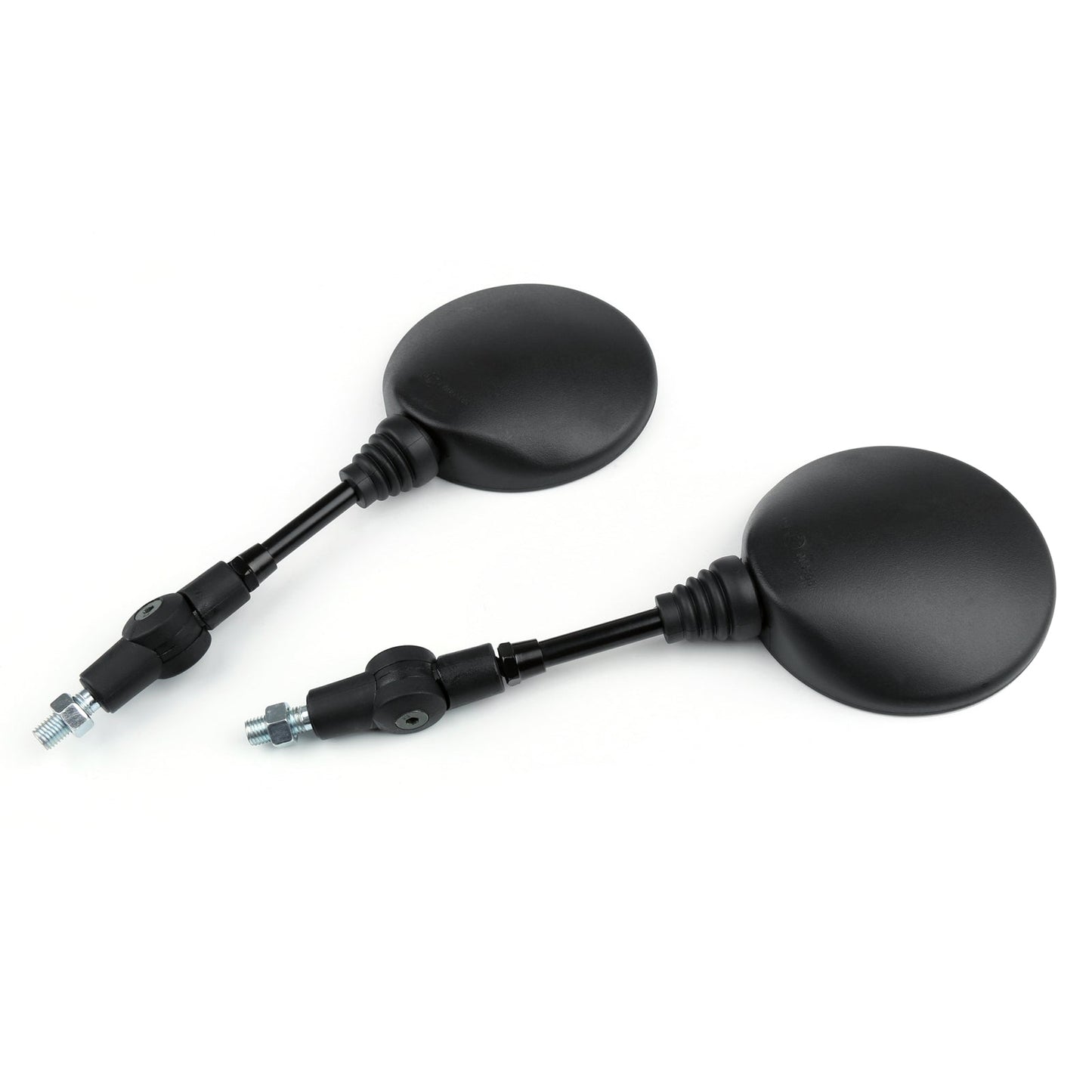 Motorcycle Custom 10mm Rearview Side Mirrors For Kawasaki KL250 KL600 KL650