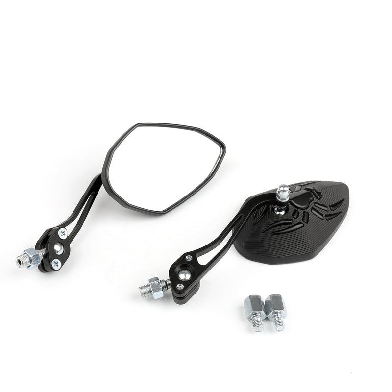 Universal 8mm 1mm Motorcycle Moto Spider Adjusted Rear View Side Mirrors