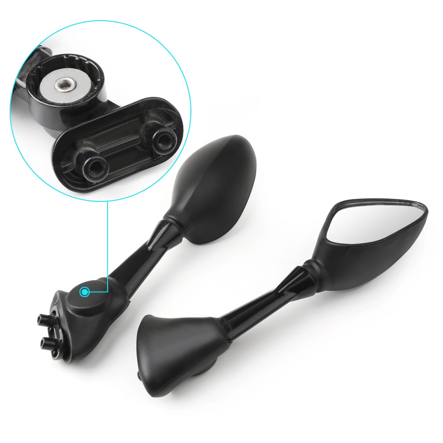 Black Pair Rear View Mirrors For BMW S1000RR S1000 RR 2010-2014 Sport Bike