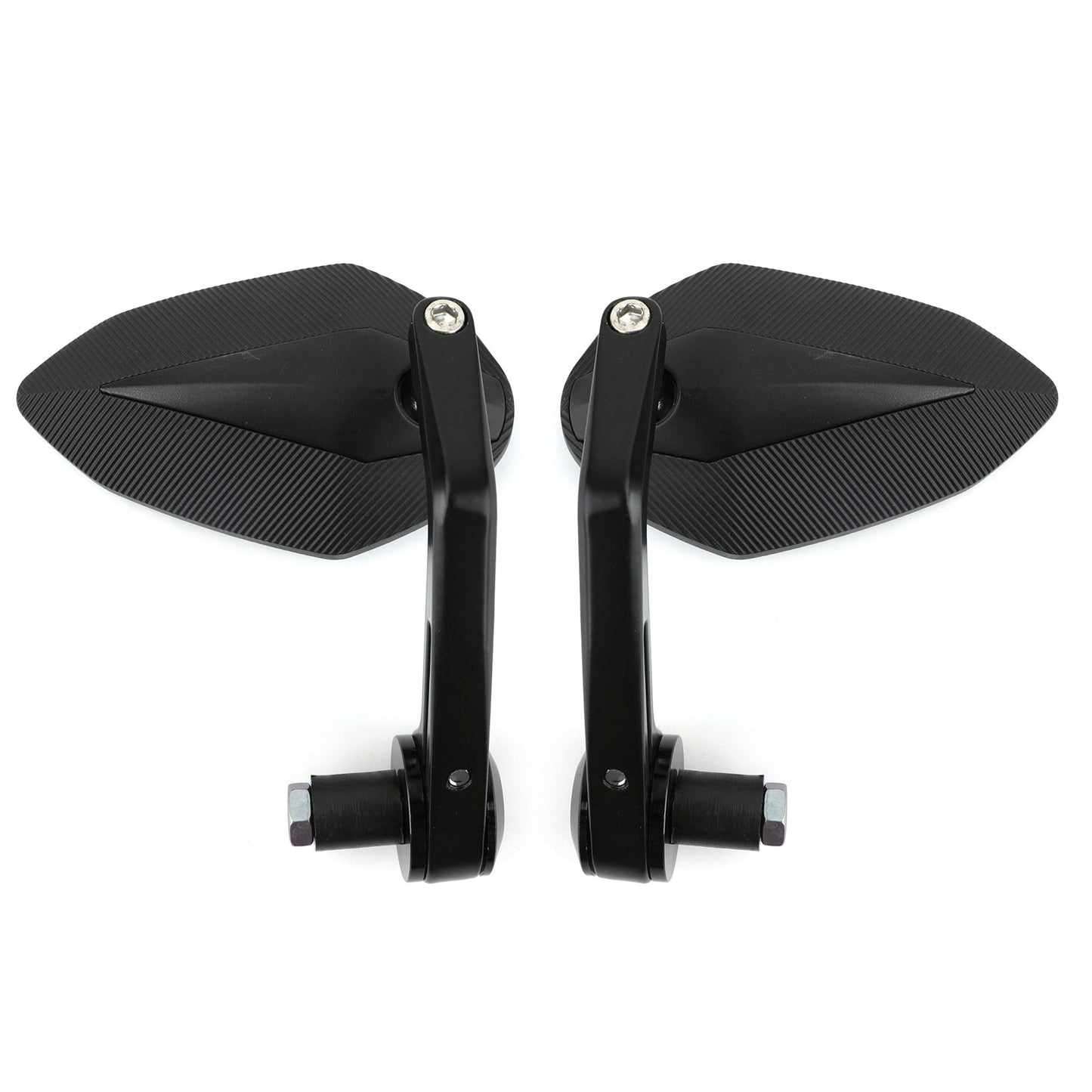 7/8" CNC Motorcycle Handle Bar End Rearview Side Mirrors For Bobber Cafe Racer Generic
