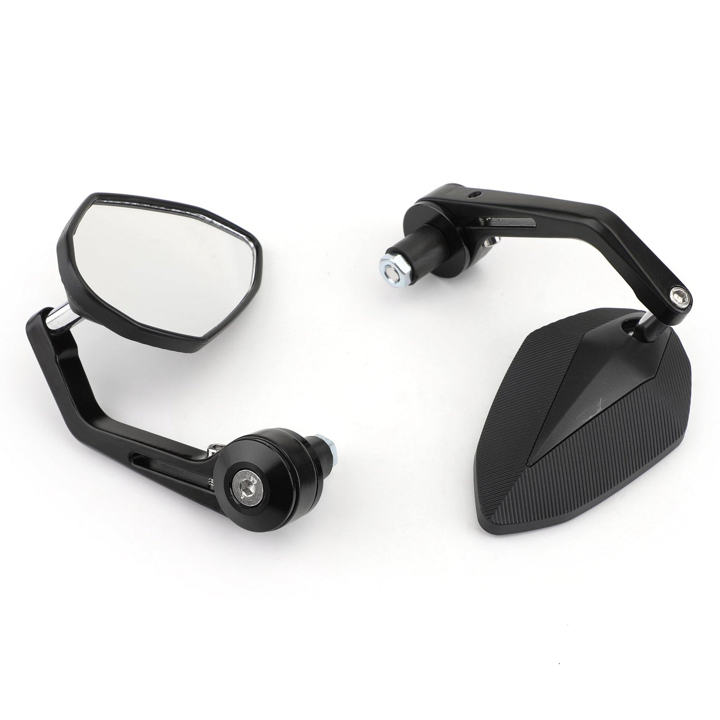 7/8" CNC Motorcycle Handle Bar End Rearview Side Mirrors For Bobber Cafe Racer Generic