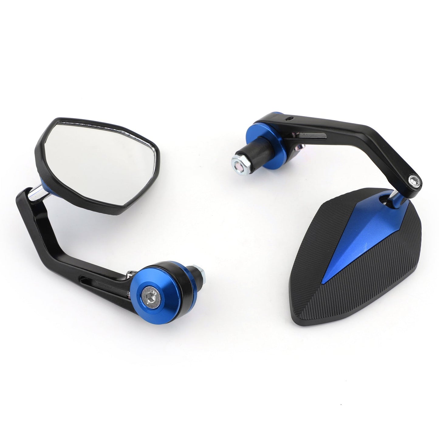7/8" CNC Motorcycle Handle Bar End Rearview Side Mirrors For Bobber Cafe Racer Generic