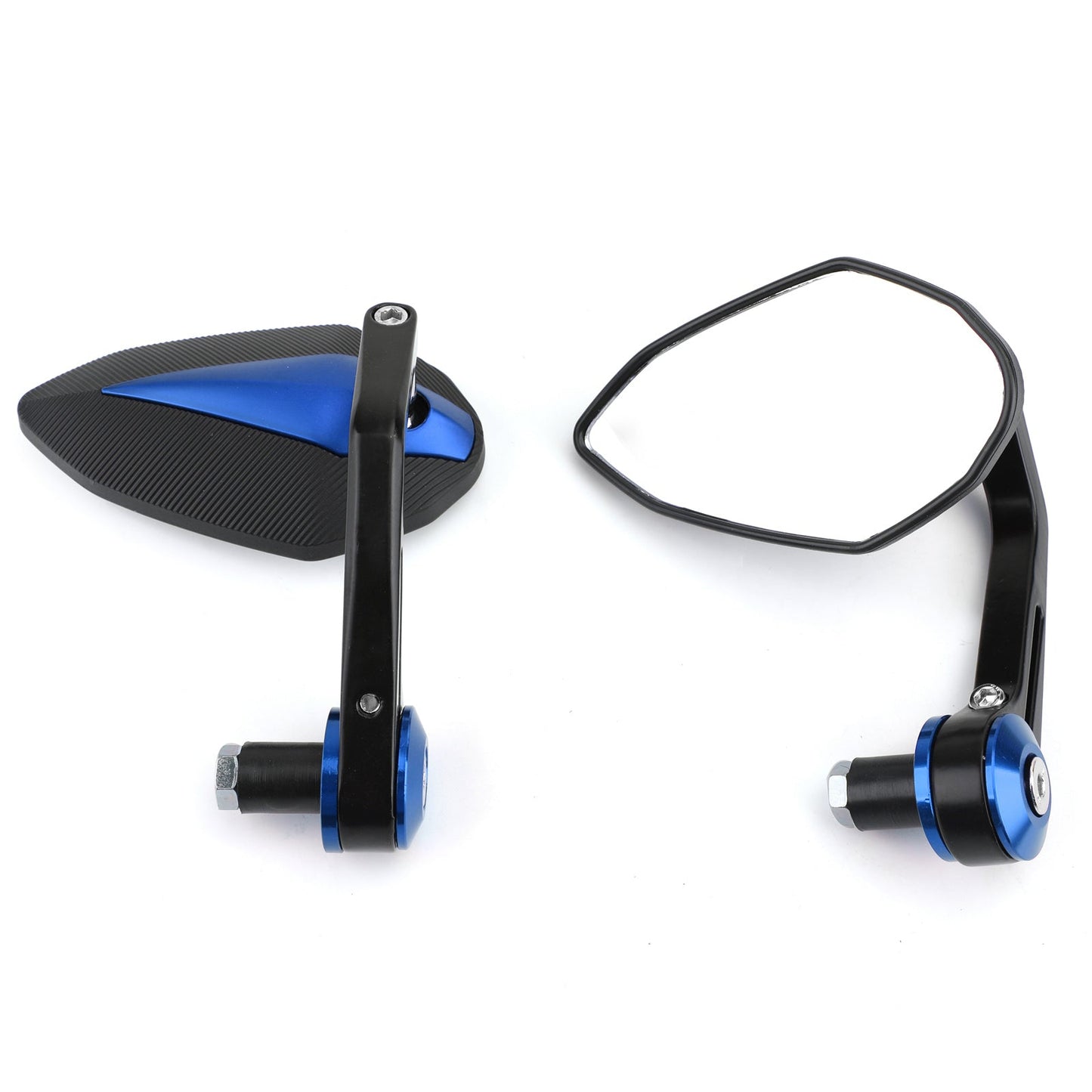 7/8" CNC Motorcycle Handle Bar End Rearview Side Mirrors For Bobber Cafe Racer Generic