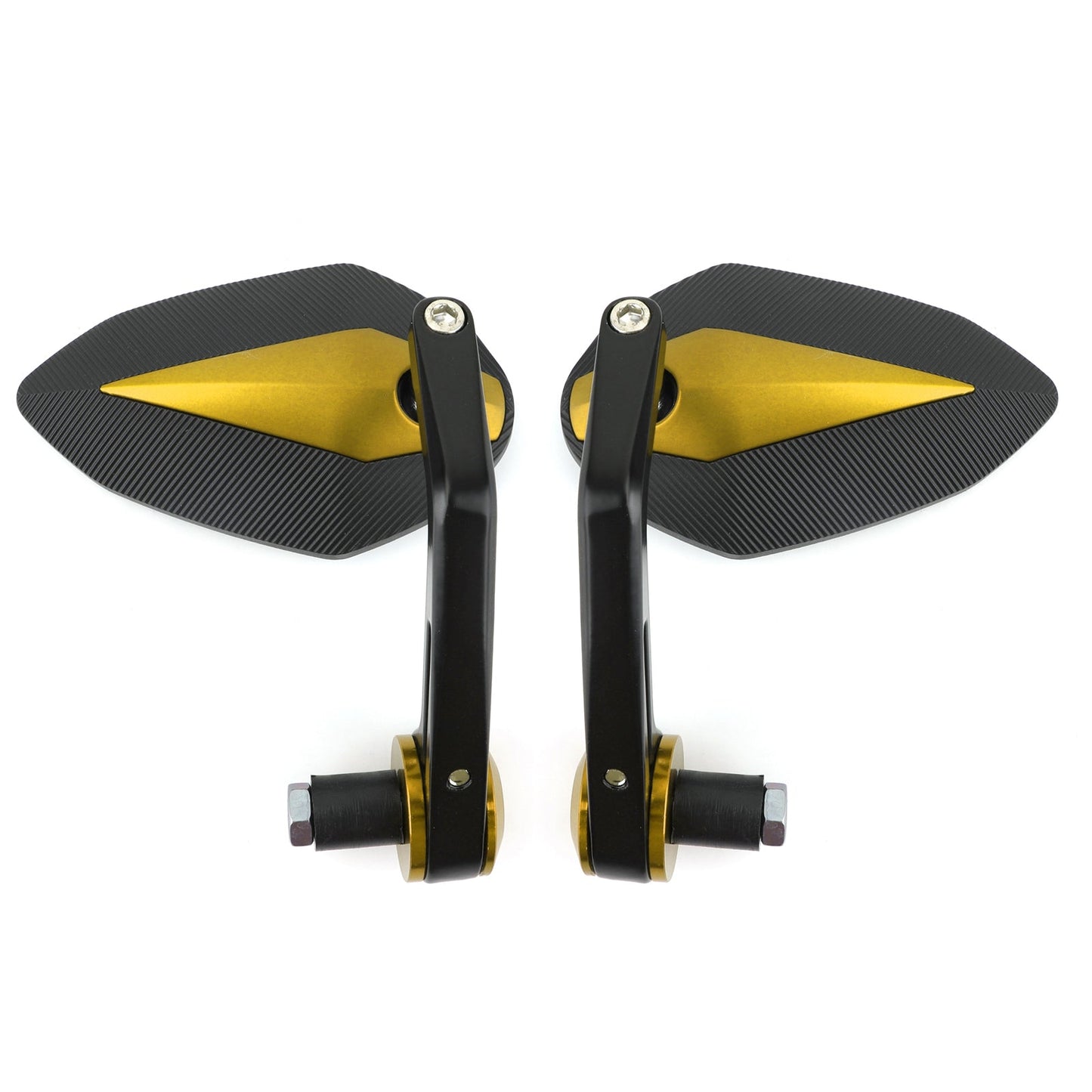 7/8" CNC Motorcycle Handle Bar End Rearview Side Mirrors For Bobber Cafe Racer Generic