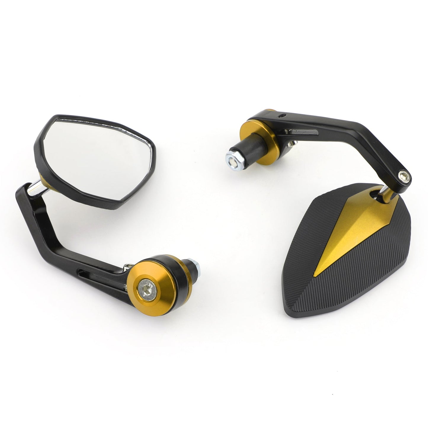 7/8" CNC Motorcycle Handle Bar End Rearview Side Mirrors For Bobber Cafe Racer Generic