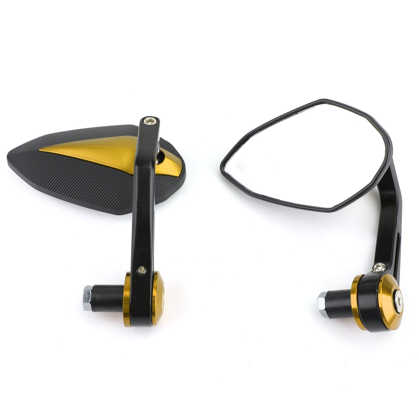 7/8" CNC Motorcycle Handle Bar End Rearview Side Mirrors For Bobber Cafe Racer Generic