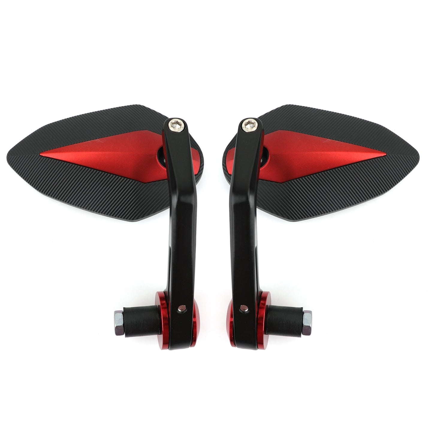 7/8" CNC Motorcycle Handle Bar End Rearview Side Mirrors For Bobber Cafe Racer Generic