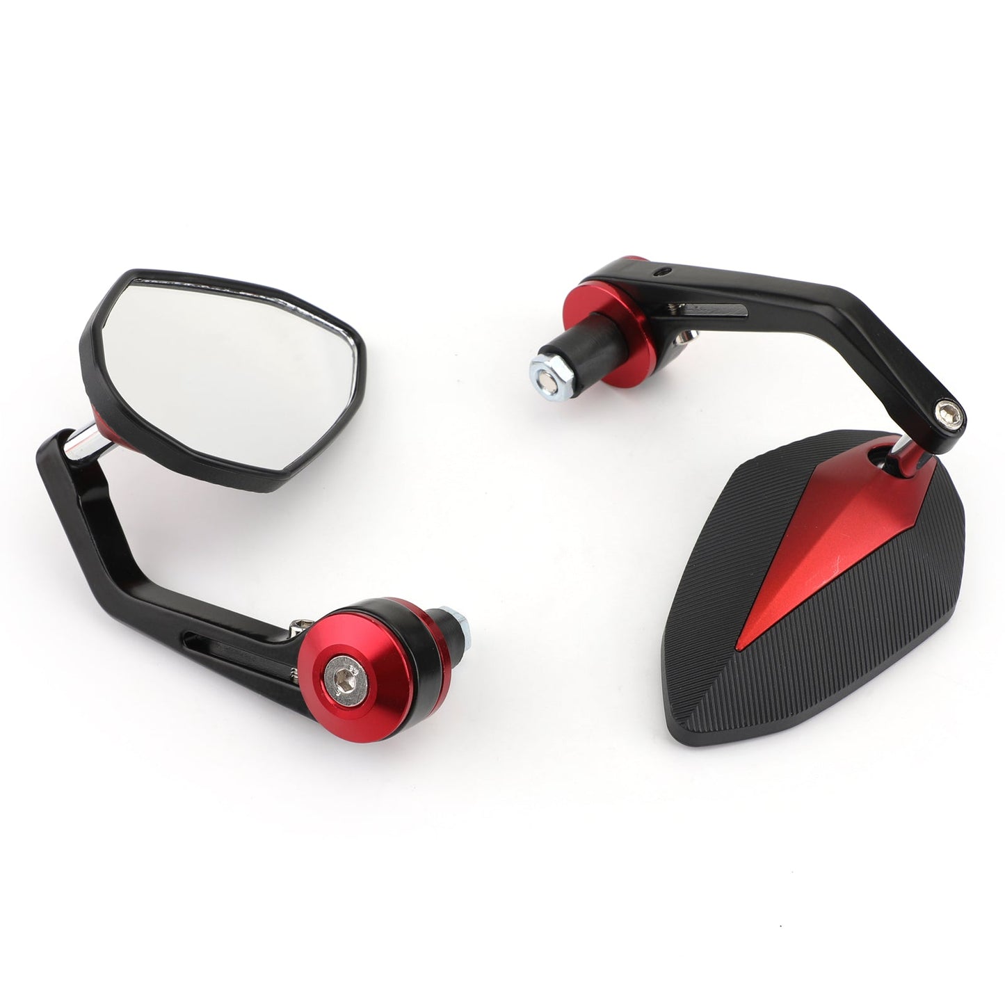 7/8" CNC Motorcycle Handle Bar End Rearview Side Mirrors For Bobber Cafe Racer Generic