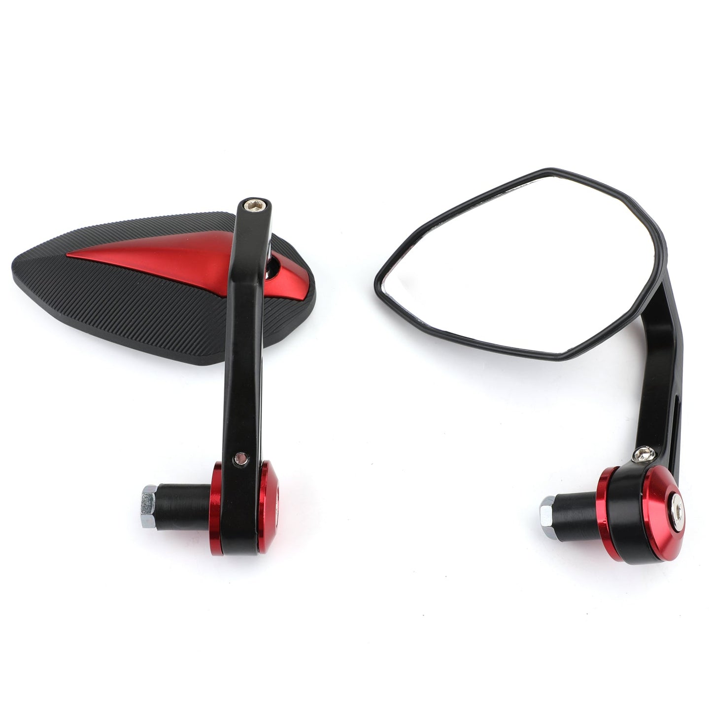 7/8" CNC Motorcycle Handle Bar End Rearview Side Mirrors For Bobber Cafe Racer Generic