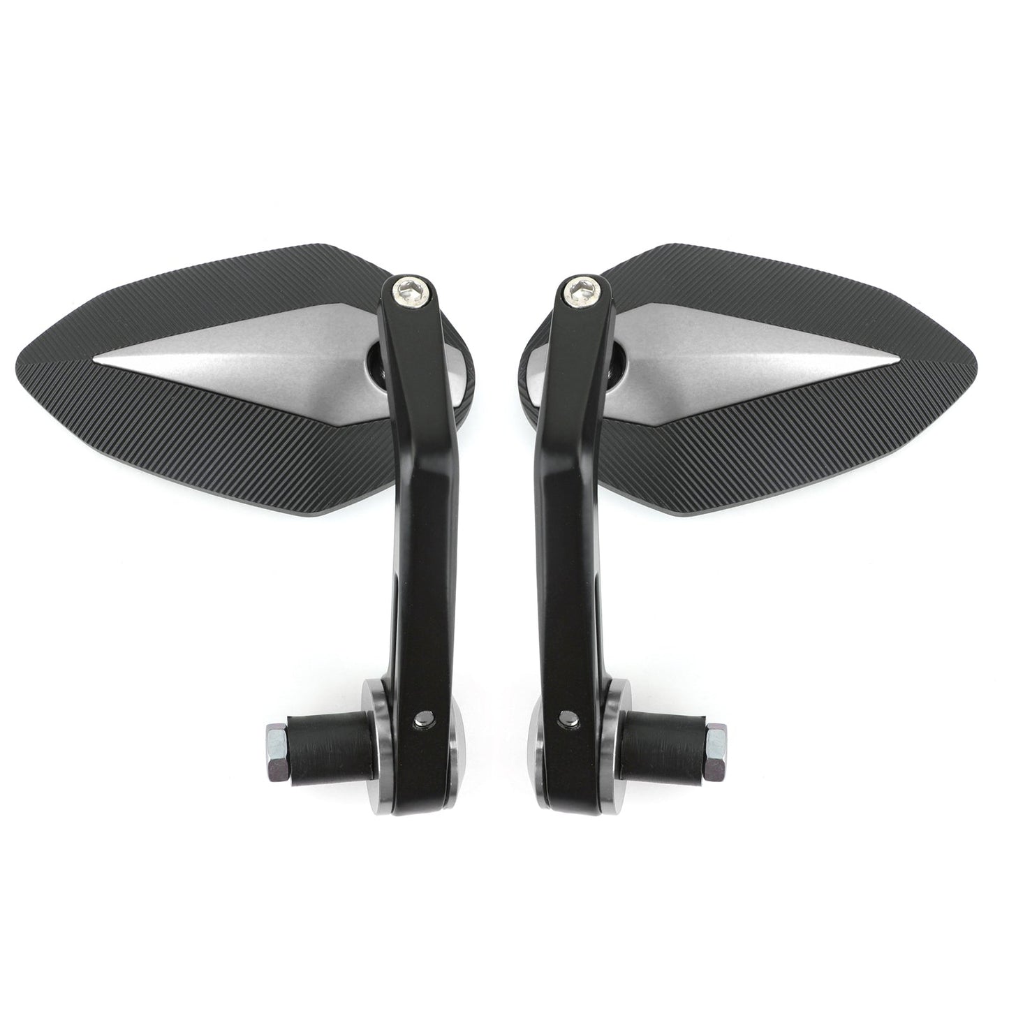 7/8" CNC Motorcycle Handle Bar End Rearview Side Mirrors For Bobber Cafe Racer Generic