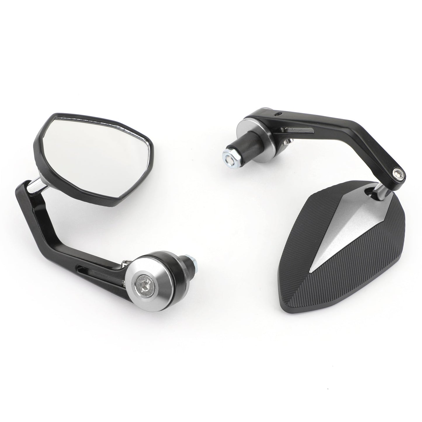7/8" CNC Motorcycle Handle Bar End Rearview Side Mirrors For Bobber Cafe Racer Generic