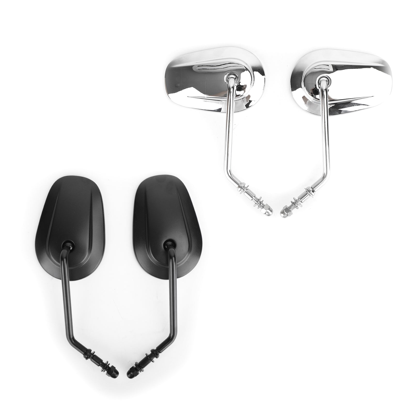 1 Pair Side Mirrors For Sportster XL 883 1200 Road King V-Rod - View #7