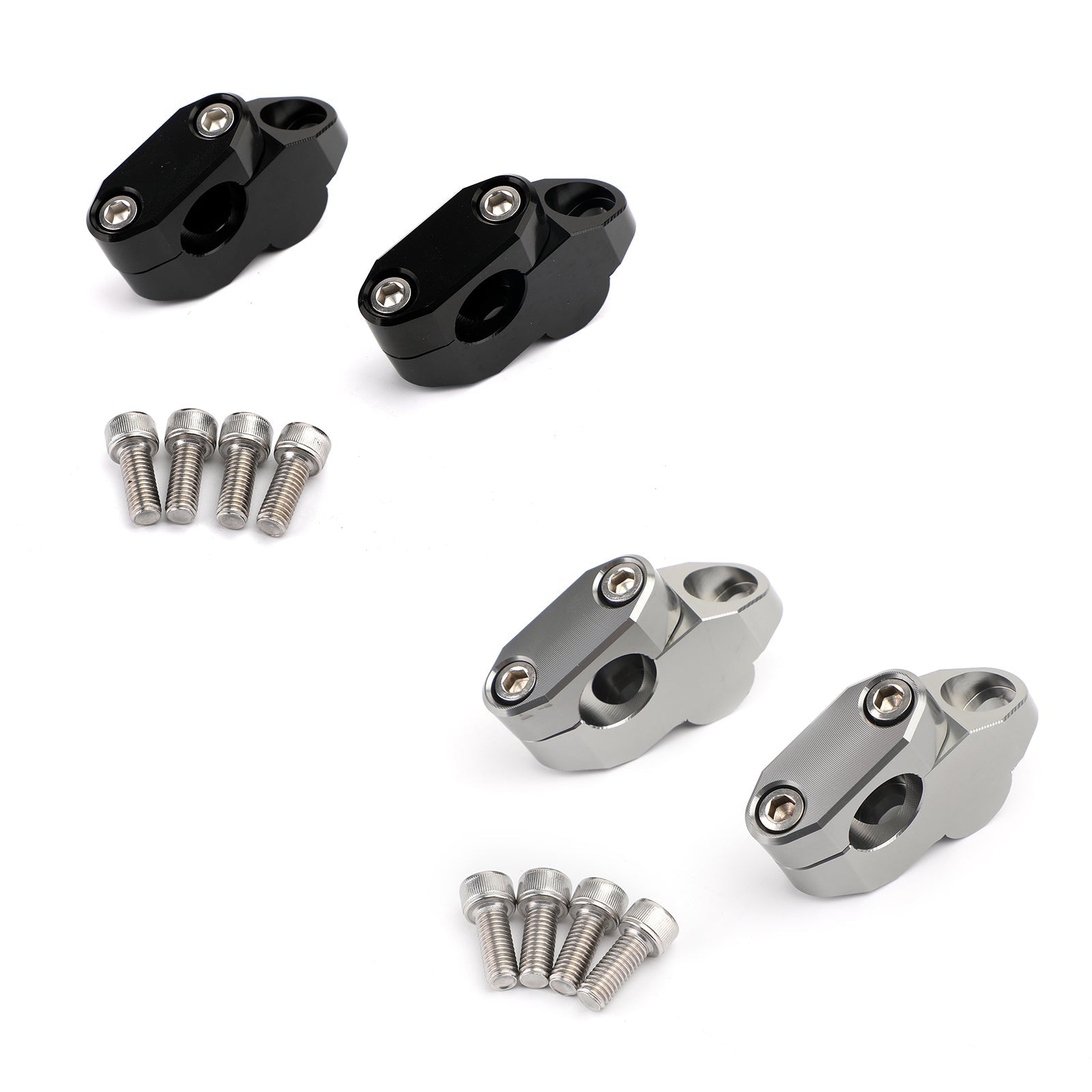 Billet Alu 1 Rise 7/8 Handle Bar Risers For Motorcycle ATV Motorbike ...
