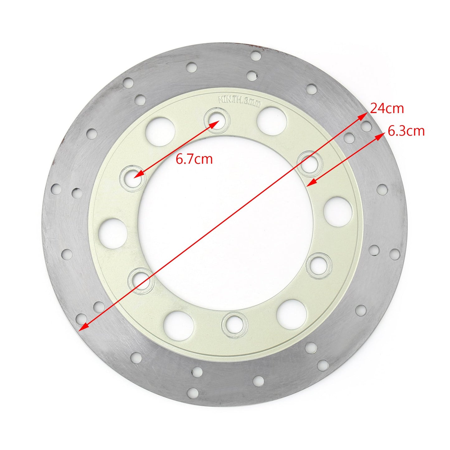 Rear Brake Rotor Disc Fit for Honda CA125 Rebel CMX250C Shadow VT125C 85-15