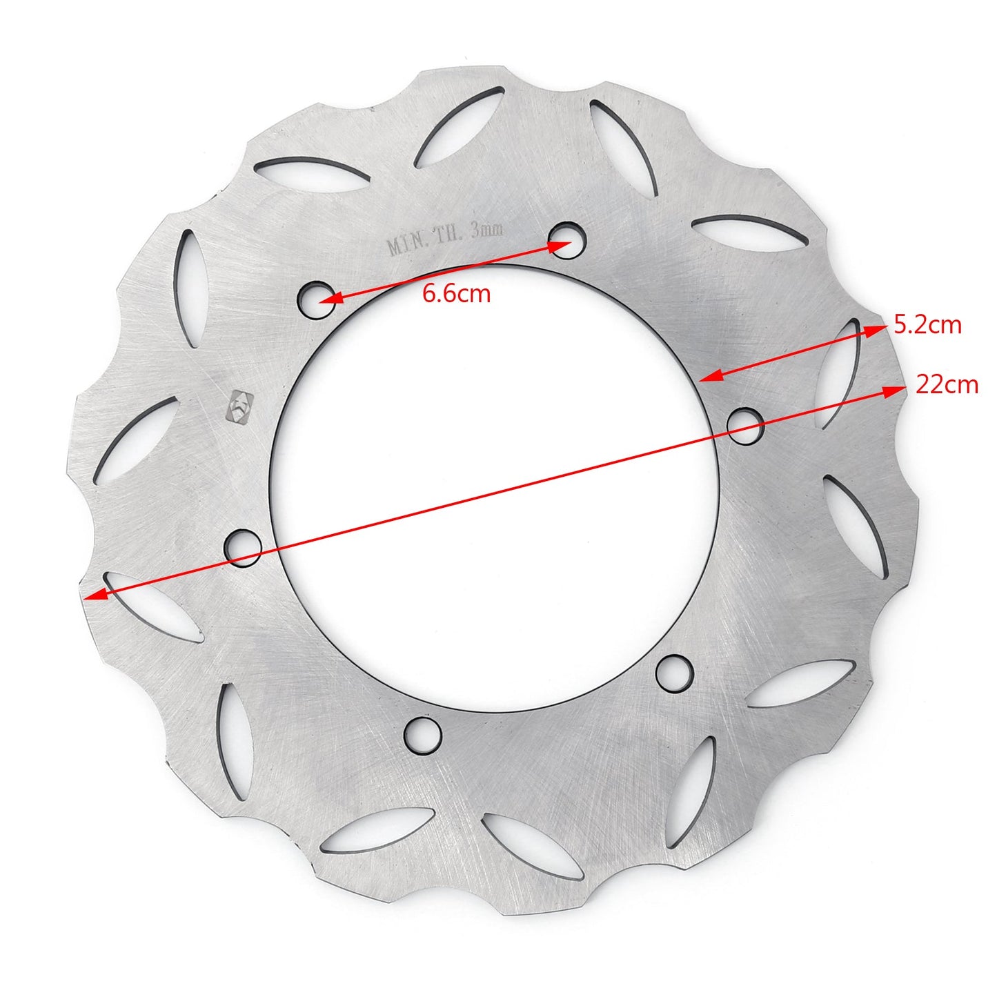 Rear Brake Rotor Disc Fit for Yamaha YZF R6 YZF600R 1999-2002 YZF R1 2002-2003
