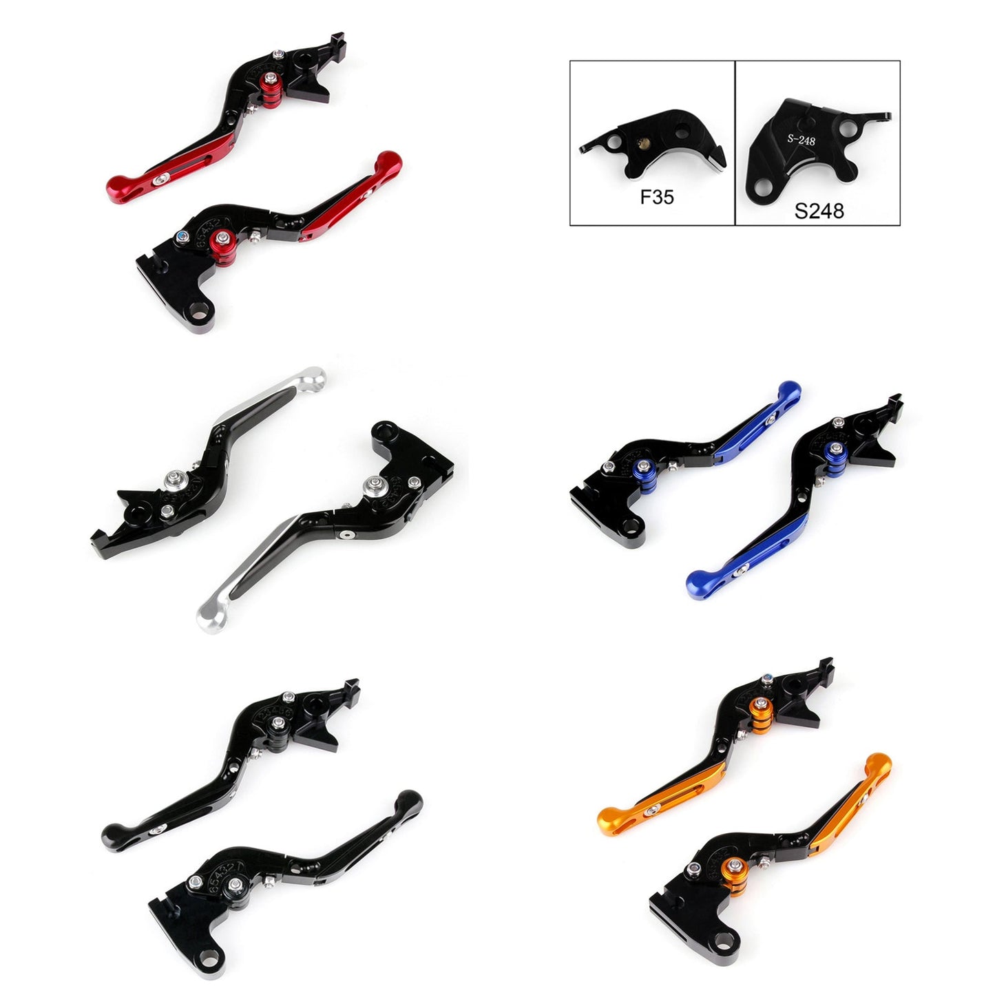 Adjustable Folding Extendable Brake Clutch Levers For Suzuki GSXR 600 750