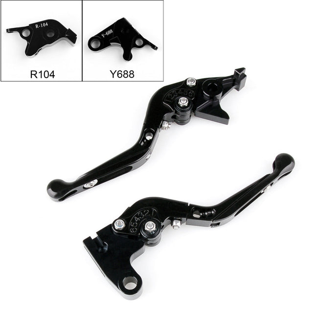 Adjustable Folding Extendable Brake Clutch Levers For Yamaha YZF R1 R6 R6S
