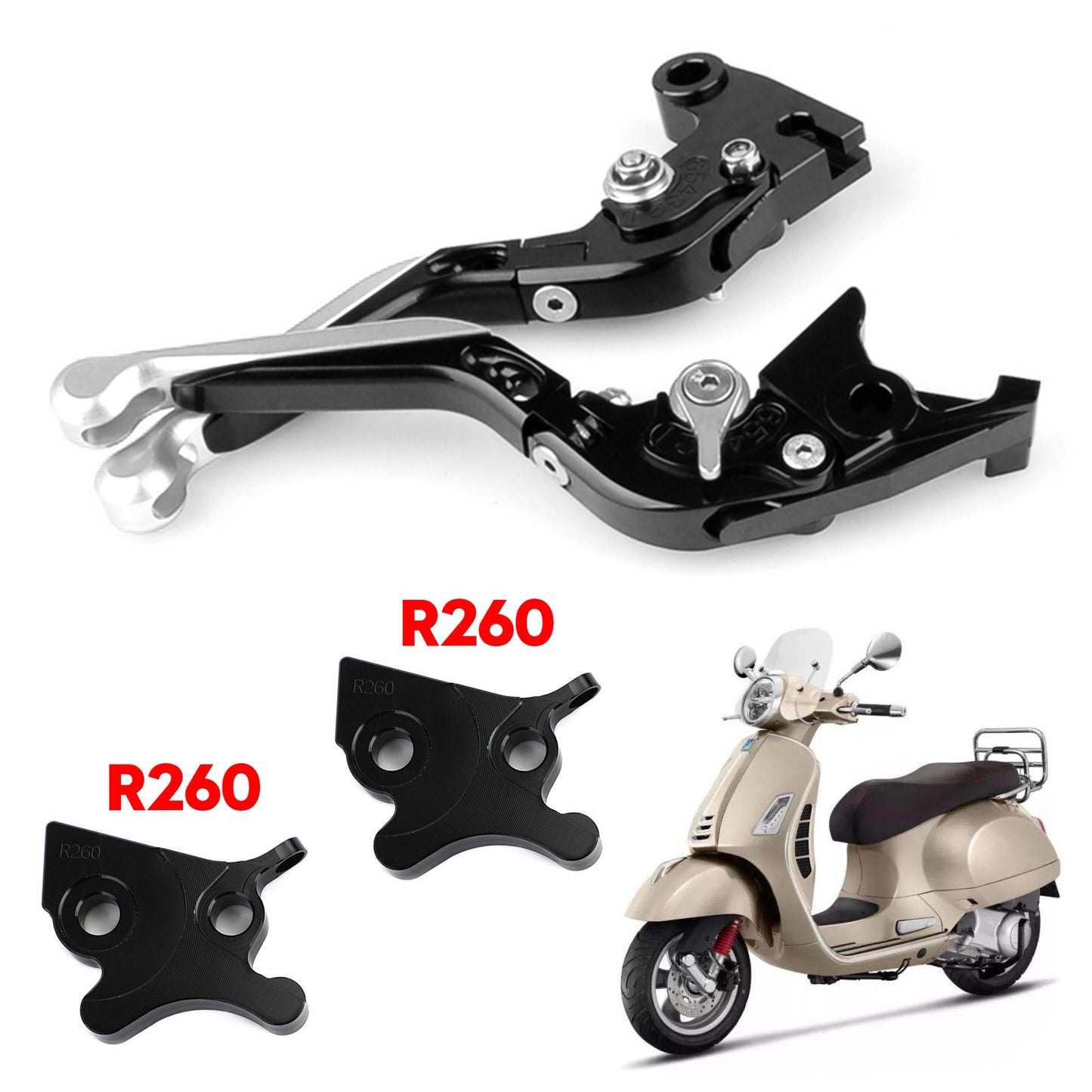 Motorcycle Adjustable Clutch Brake Lever For VESPA GTS 300 Super