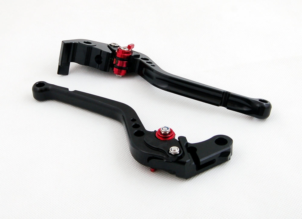 Long Brake Clutch Levers For Yamaha YZF R6 05-14 YZF R1 04-08 R6S Black