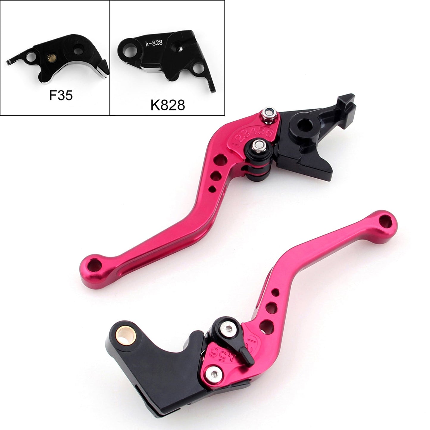 Short Brake Clutch Levers For Kawasaki ZX636R / ZX6RR 2005-2006 Generic