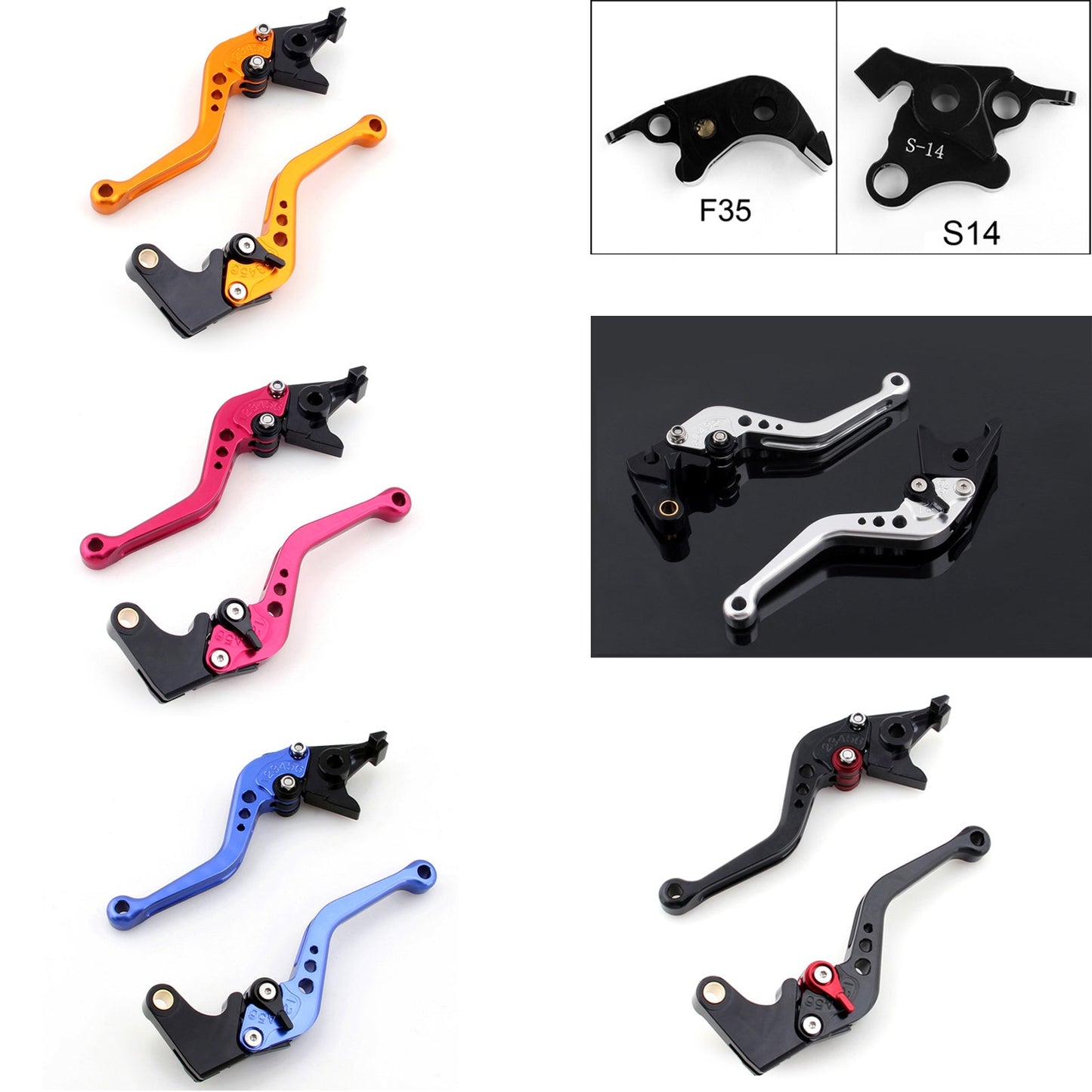 Short Brake Clutch Levers For Suzuki GSXR1000 GSXR 1000 2007-2008