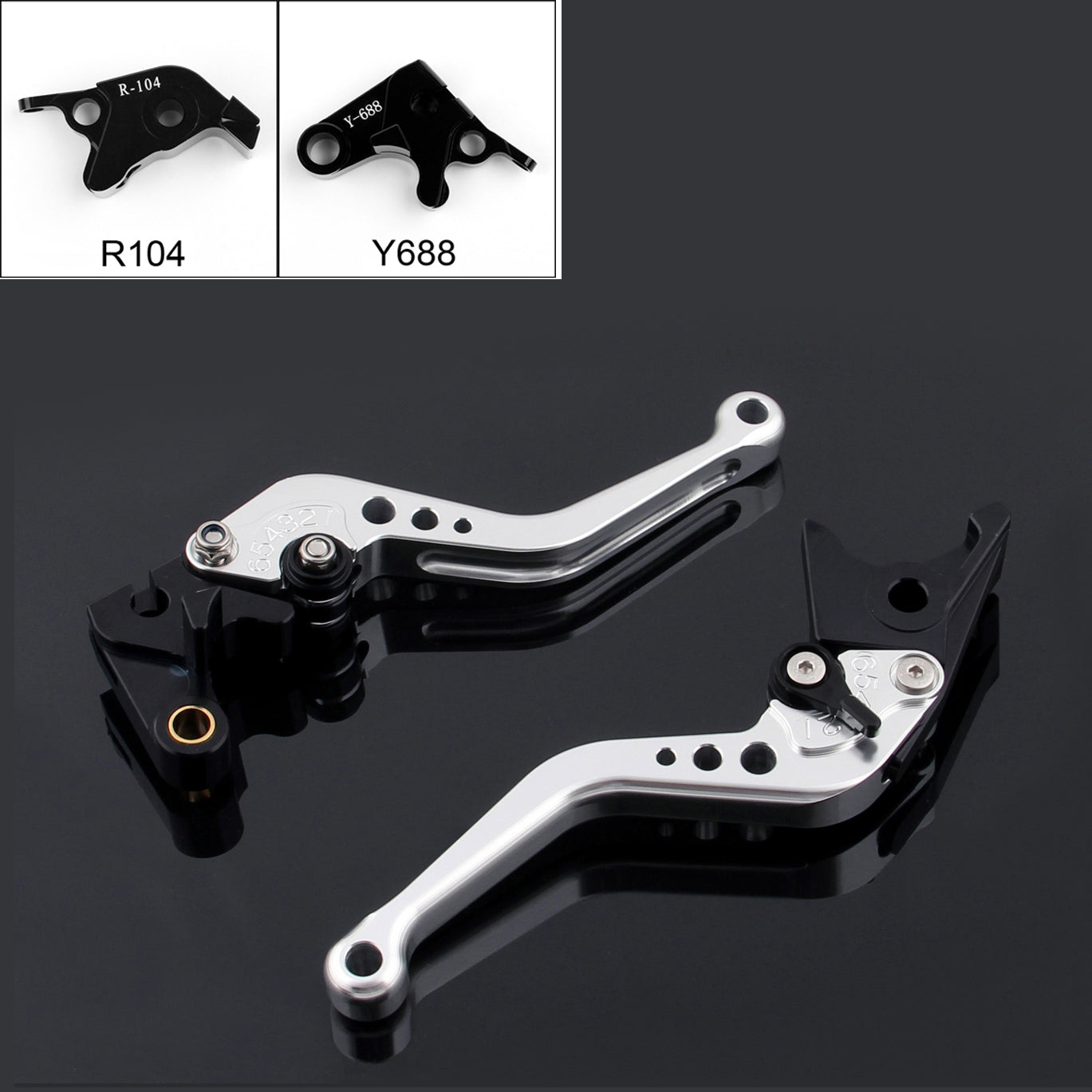 Short Brake Clutch Levers For Yamaha YZF R6 05-14 YZF R1 04-08 R6S Generic