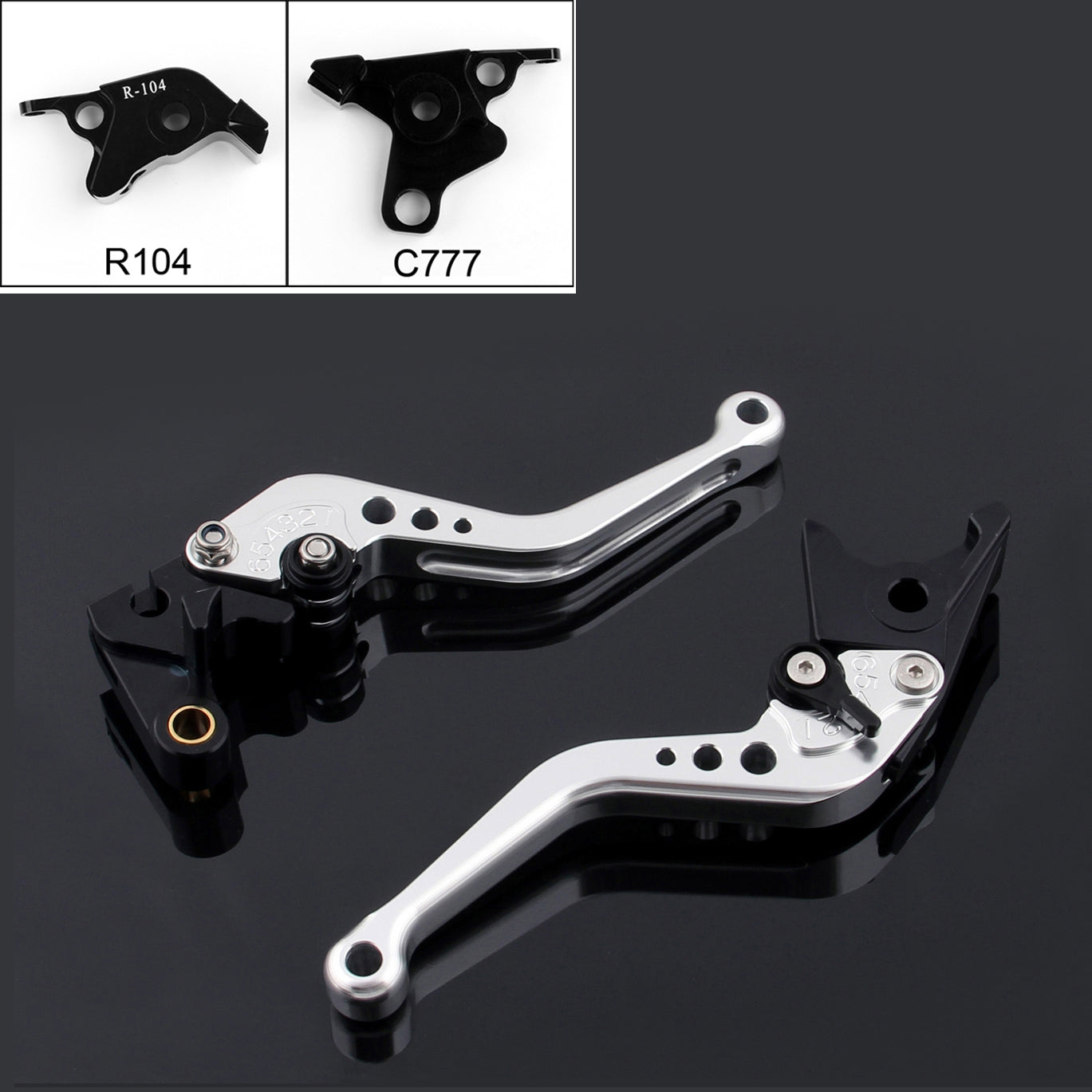 Short Brake Clutch Levers For Yamaha MT-01 2004-2009 V-MAX 2009-2014 2010 2011 Generic