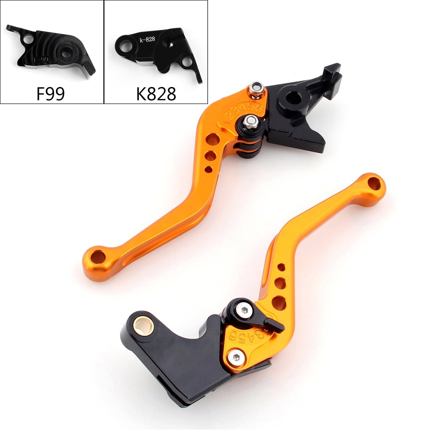 Short Brake Clutch Levers For Kawasaki ZX10R / RR / KRT 2016-2017 Generic