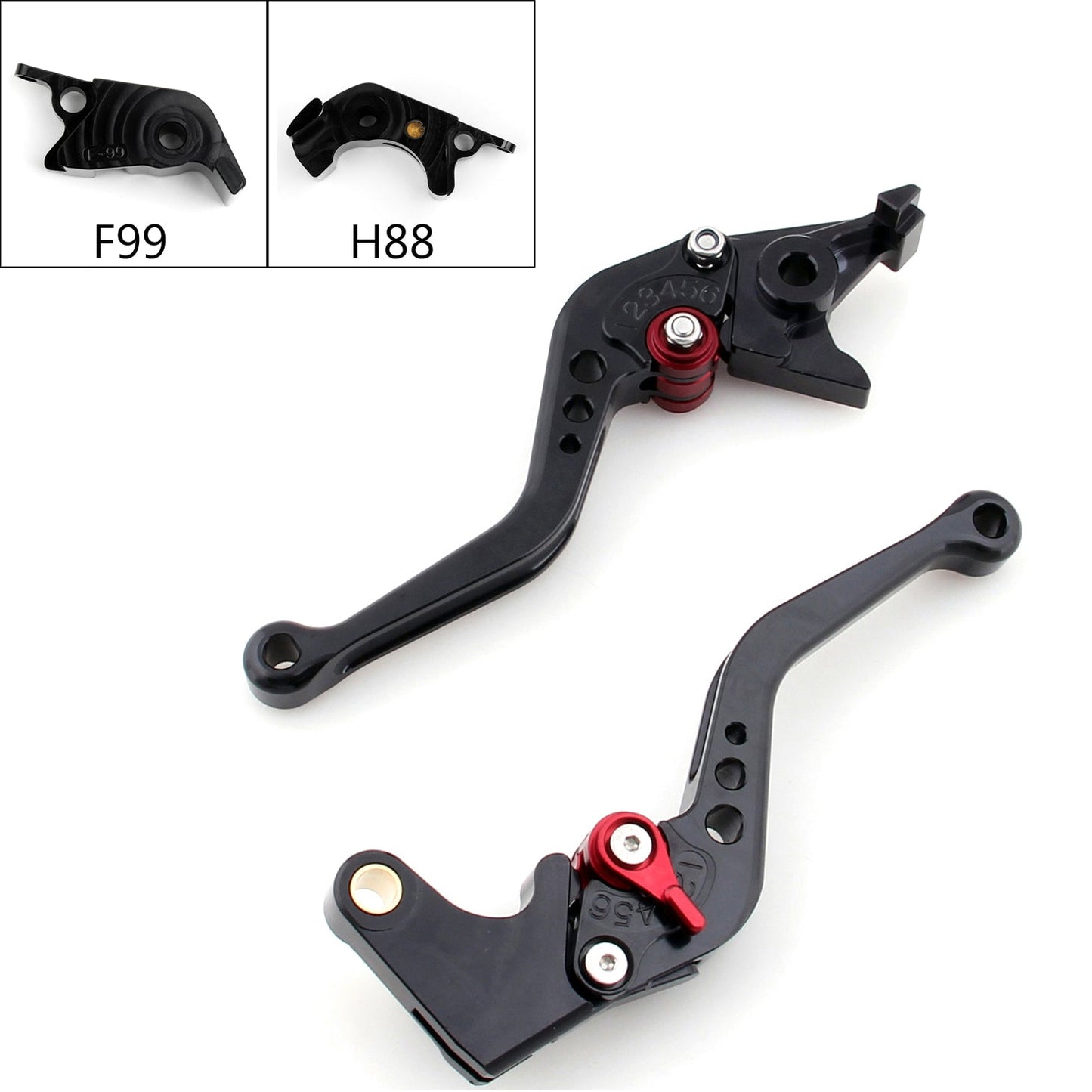 Short Brake Clutch Levers For Kawasaki ZZR/ZX14 SE Version 216-217