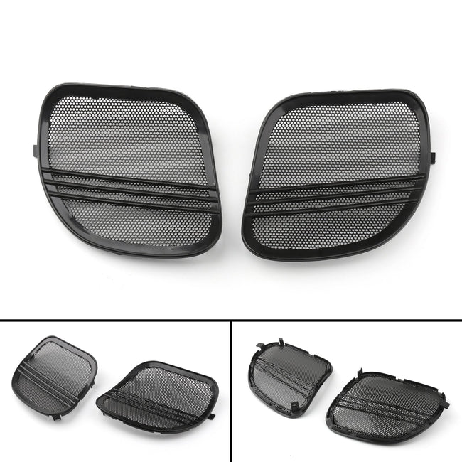 Motorcycle Tri-Line Speaker Cover Grills For Harley Road Glide FLTRX 2015-18 Generic