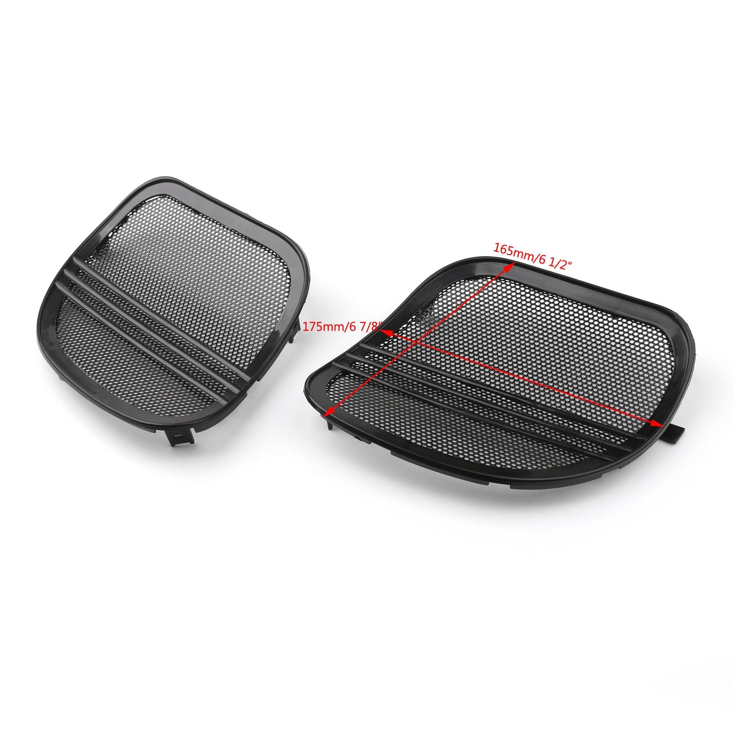 Motorcycle Tri-Line Speaker Cover Grills For Harley Road Glide FLTRX 2015-18 Generic