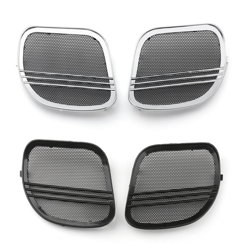 Motorcycle Tri-Line Speaker Cover Grills For Harley Road Glide FLTRX 2015-18