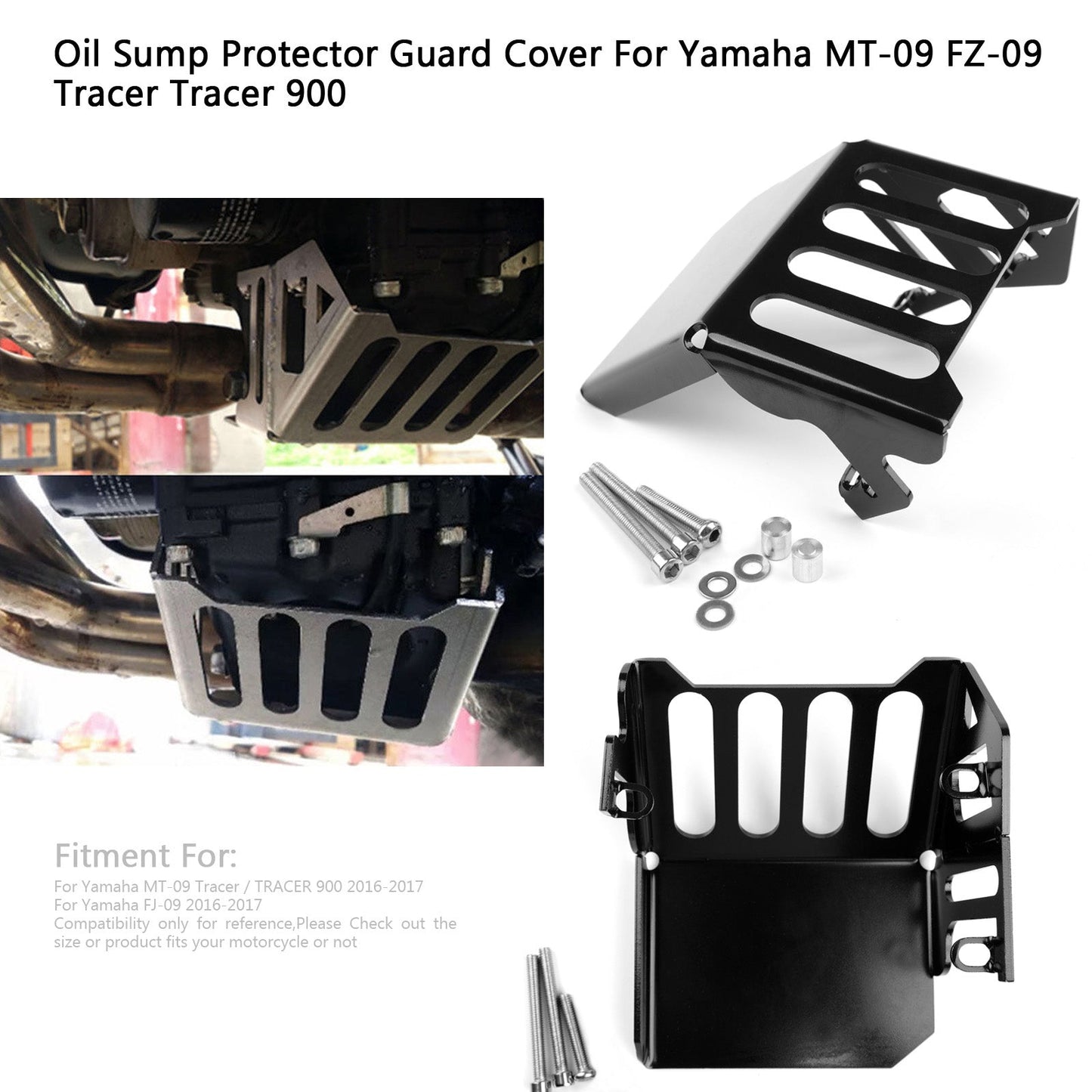 Motorcycle Oil Sump Protector Guard Cover For YAMAHA MT-09 TRACER TRACER 900