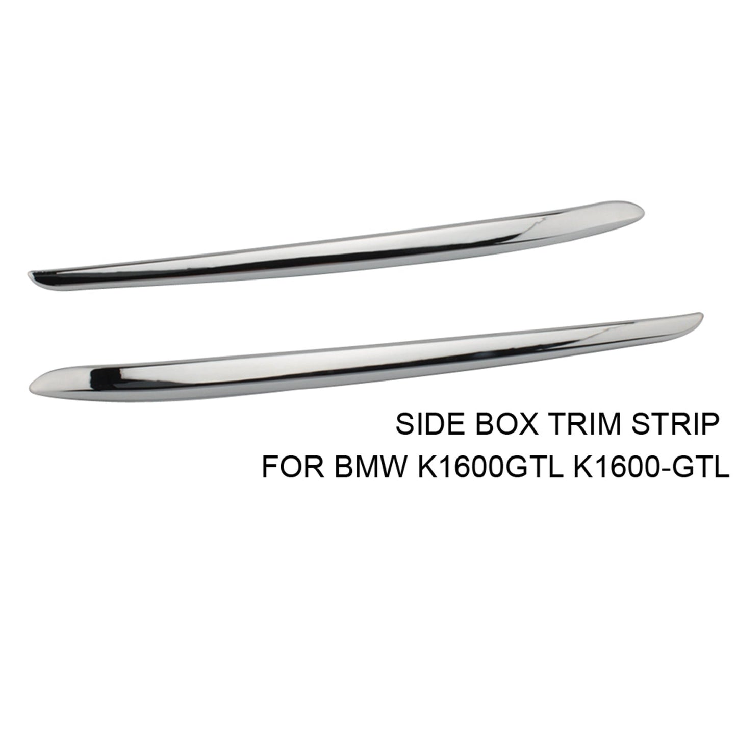 Chrome Side Panel Storage Box Plating Trim Strip For BMW K1600GTL 2011-2018