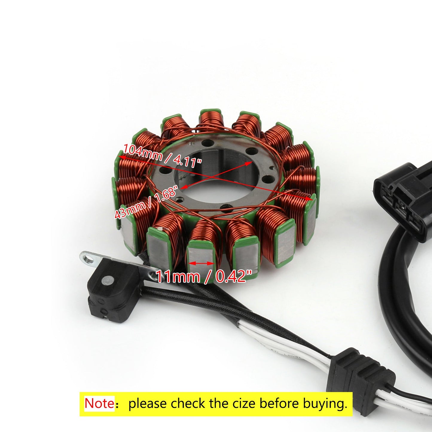 Stator Generator Fit for Yamaha YFM GRIZZLY 550/700 07-21 KODIAK 700 2019-2021
