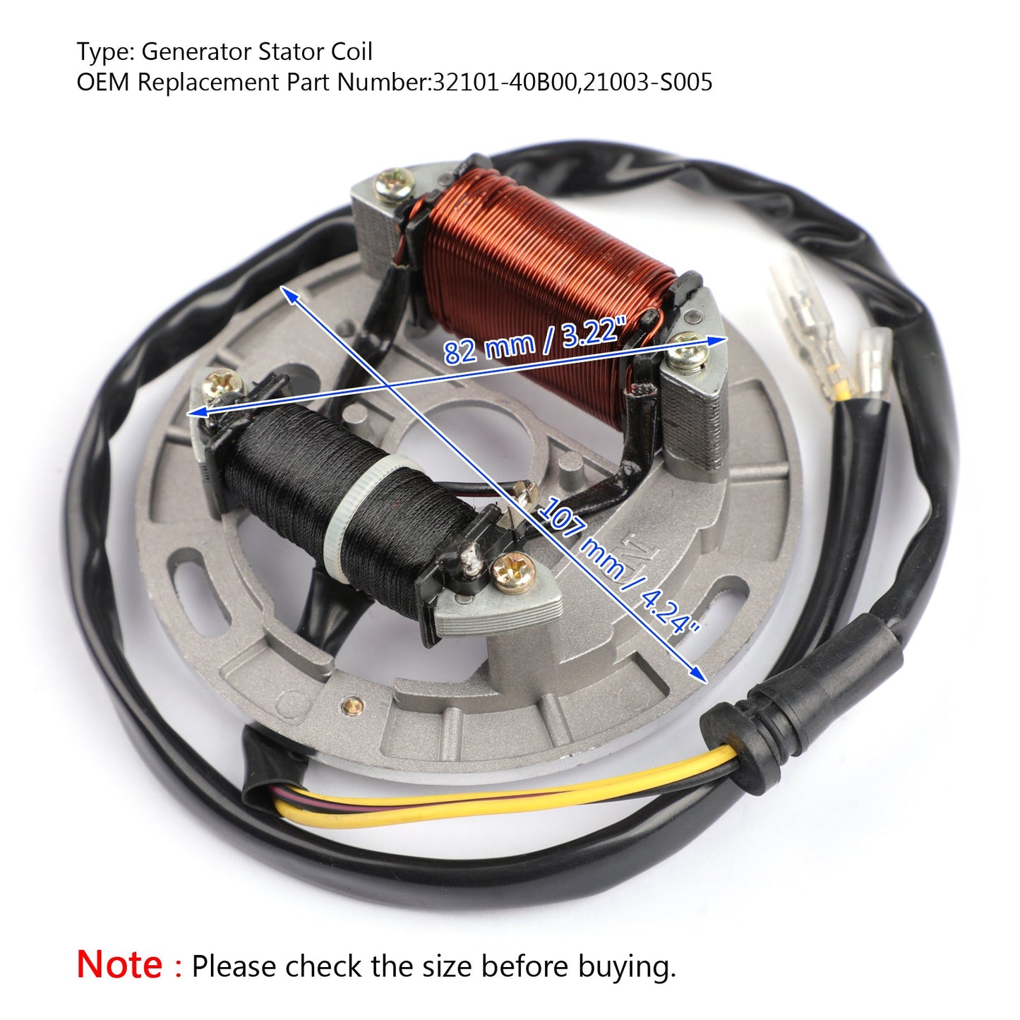 Stator Generator Fit for Suzuki LT 80 LT80 Quadsport 80 1987-2006 32101-40B00