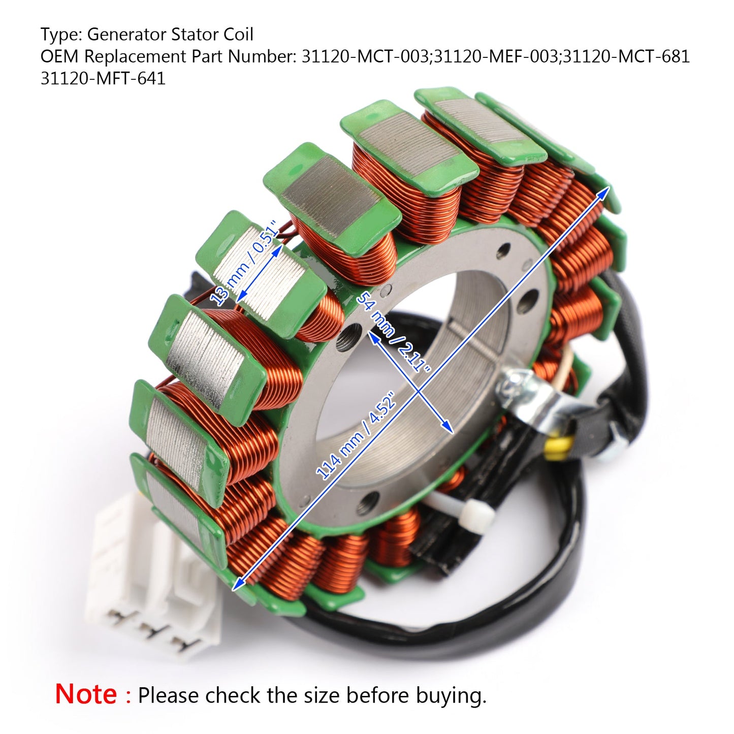 Stator Generator Fit for Honda Silver Wing FJS600 2001-2007 FSC600 2002-2013