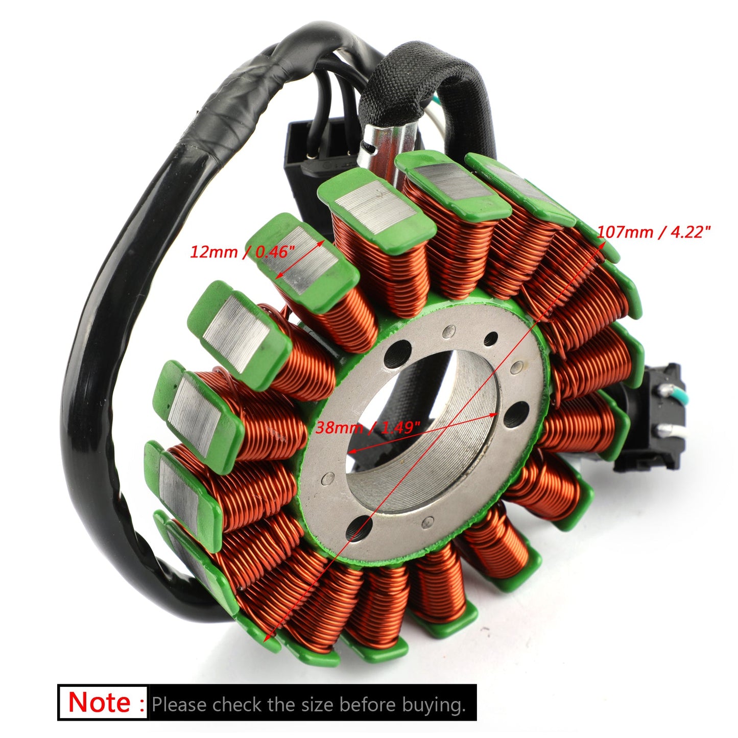 Generator Stator Coil 18 Poles For Kawasaki EX300 EX250 Ninja 13-17 ER250 ER300