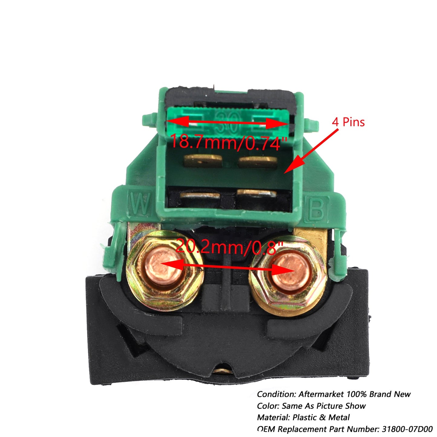 Starter Solenoid Relay FITS KAWASAKI BAYOU 220 KLF220 1988-2002 ATV NEW 2000 01