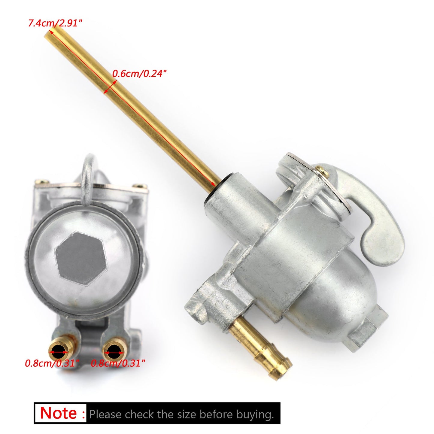 Fuel Petcock for Honda CB500K CB350F CB550K CB750K Kawasaki KZ400 16950-300-020