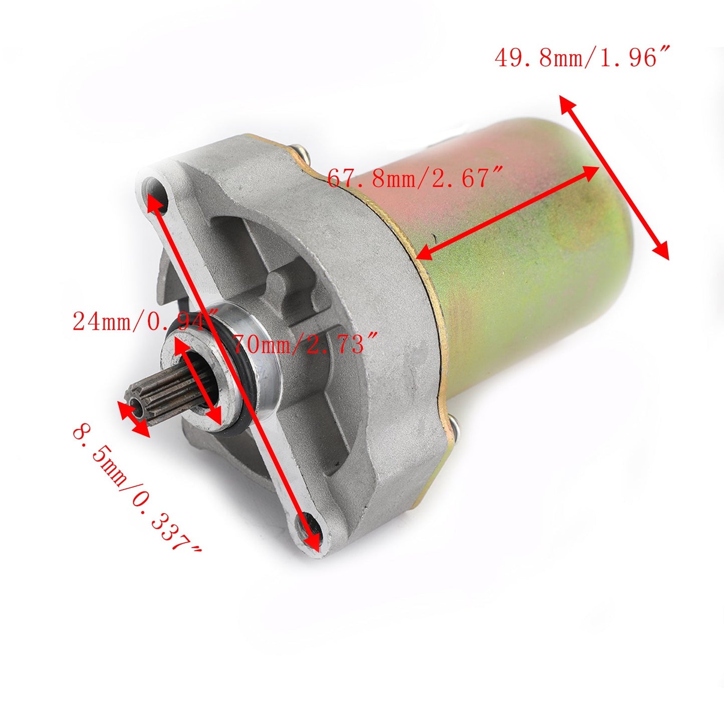 Starter Motor Fit for Polaris Sportsman / Outlaw 90 ATV 2007-2014/2016 # 0453478
