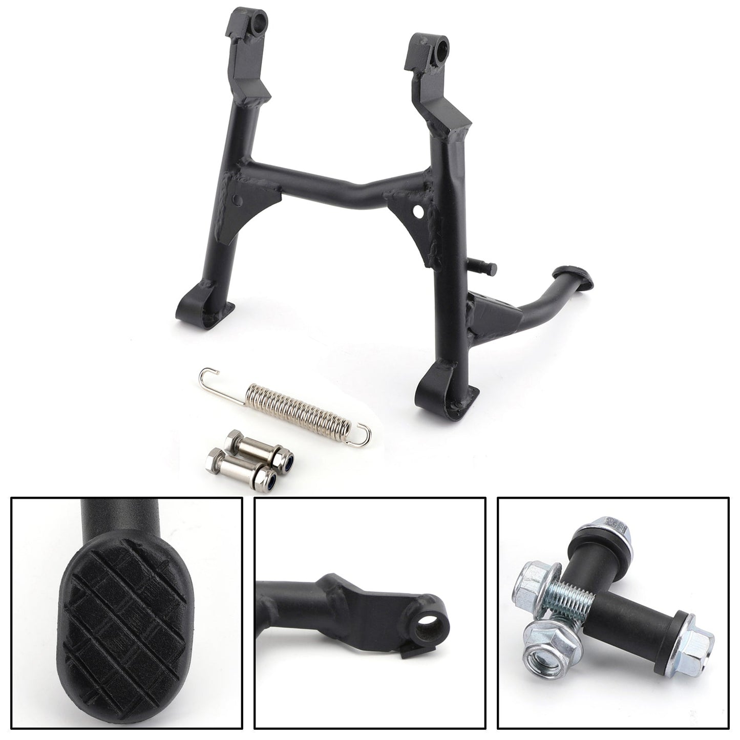Moto Centerstand Center Kickstand Foot Side Stand For Kawasaki Versys X300 Black