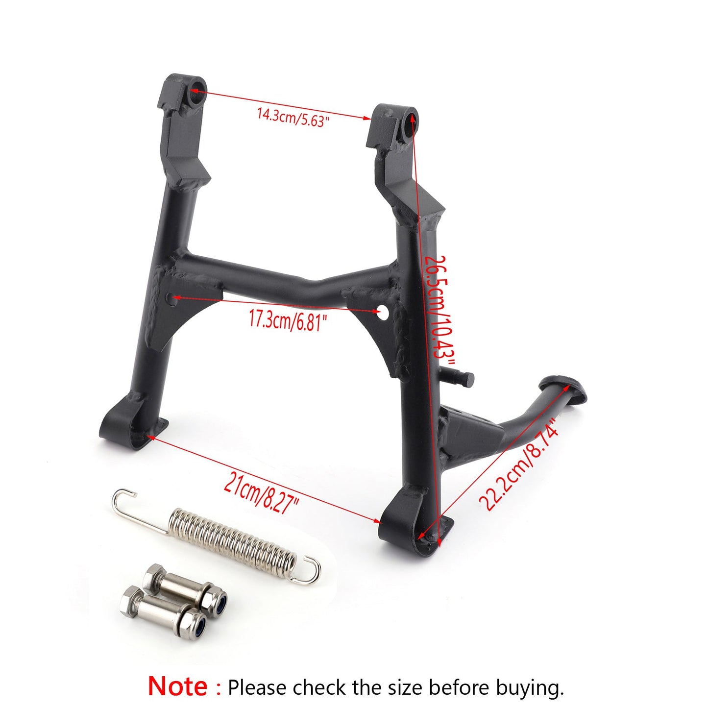 Moto Centerstand Center Kickstand Foot Side Stand For Kawasaki Versys X300 Black