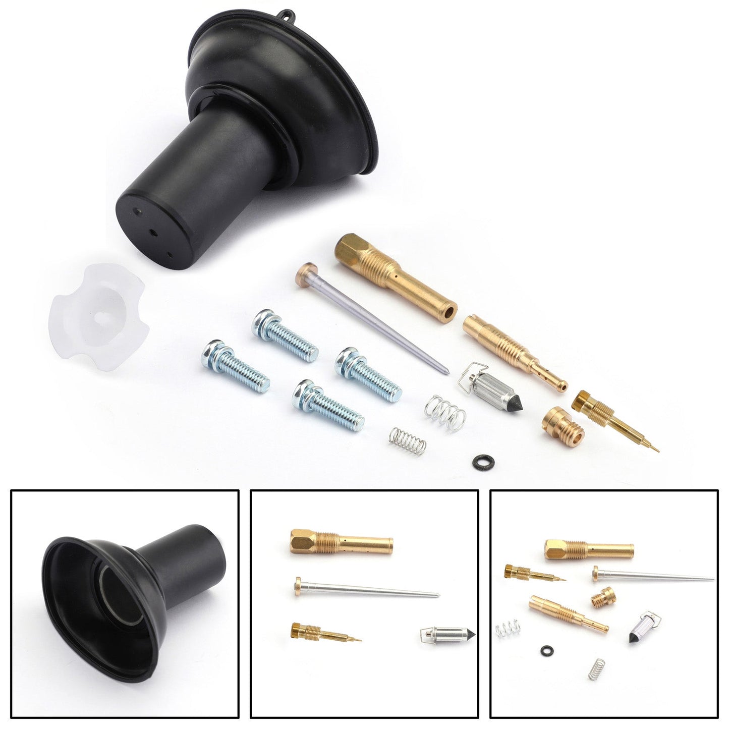 Carburetor Diaphragm Plunger w/Needle Repair Kit For Honda Steed VLX400 Shadow