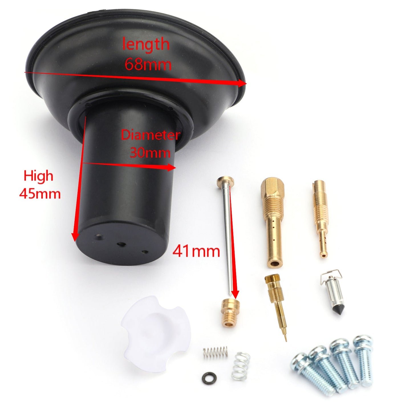 Carburetor Diaphragm Plunger w/Needle Repair Kit For Honda Steed VLX400 Shadow